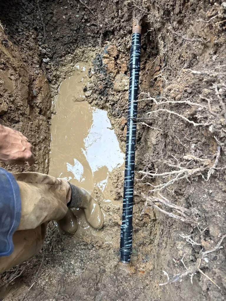 Locating a buried water leak in Donelson