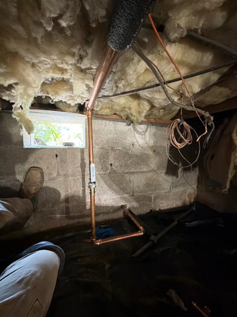 Galvanized supply lines replaced with copper in a Donelson home