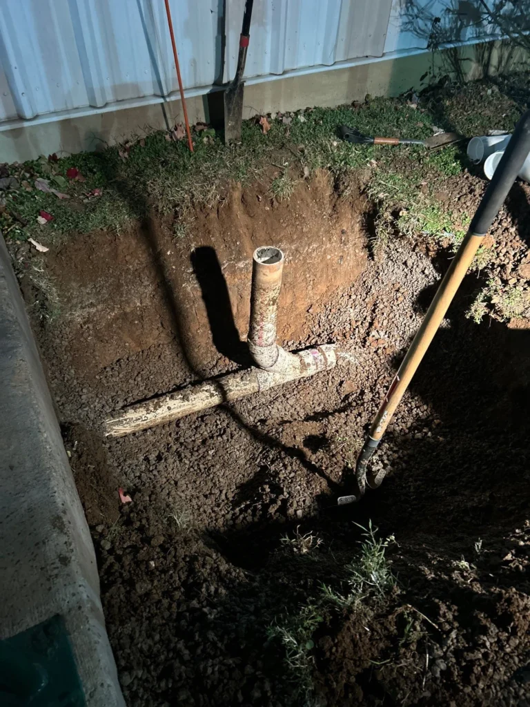 Two-way drain clean-out installed in Berry Hill