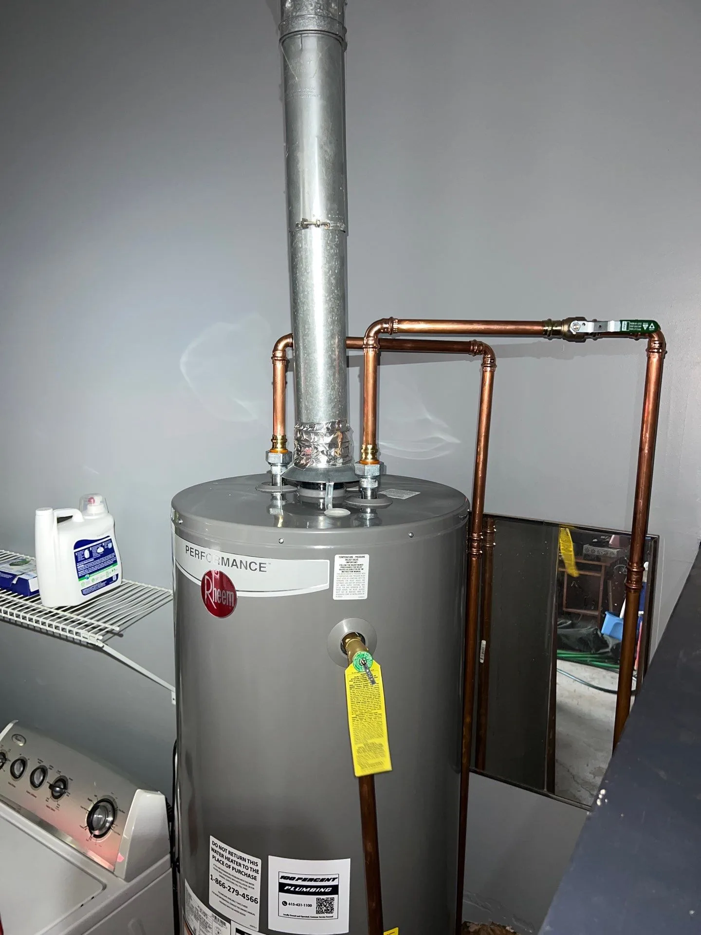 Leaking Gas Water Heater Replacement in Hendersonville