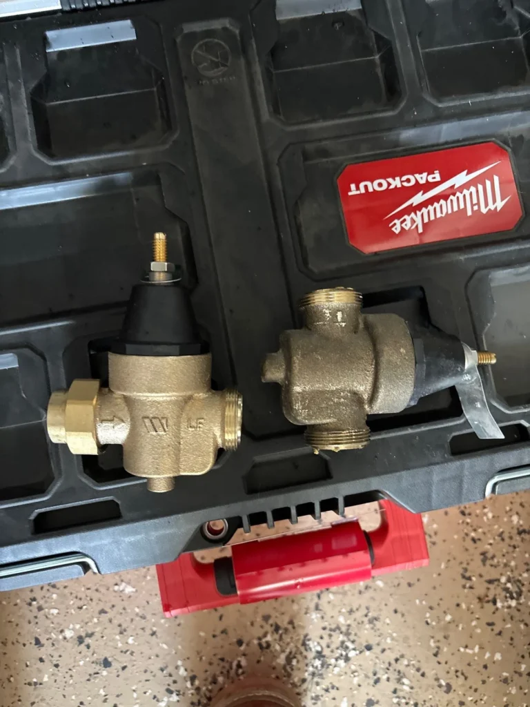 New brass pressure reducing valve before fitting in Mount Juliet