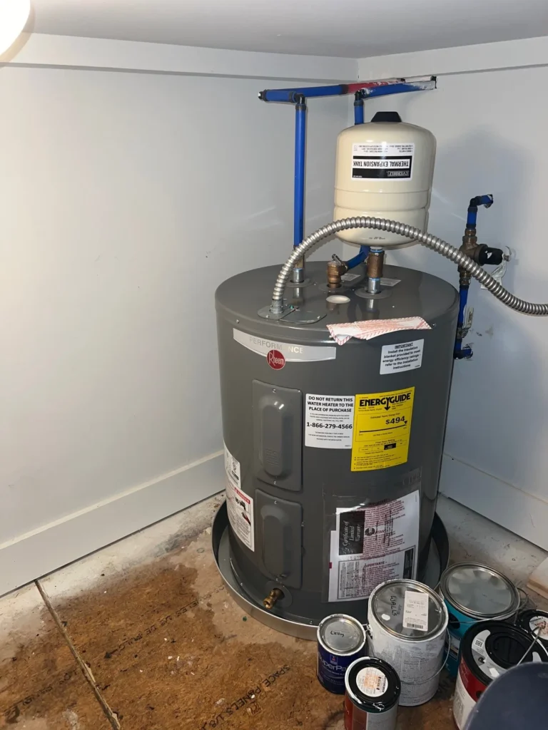 Replacement water heater and expansion tank fitted in Sylvan Park